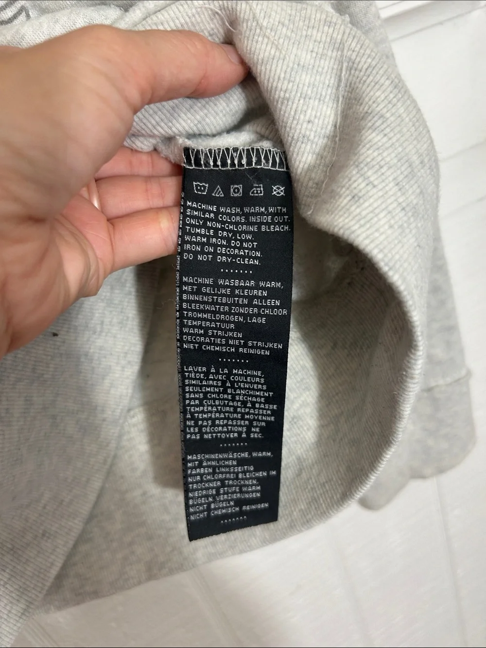 Harley Davidson Logo Hoodie Light Gray, women’s medium